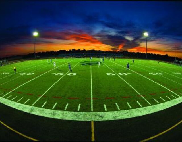 Community sports stadium dawn large