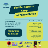 Shattler Lacrosse Camp at Piikani Nation logo