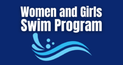 Women and Girls Swim Program April 4 logo