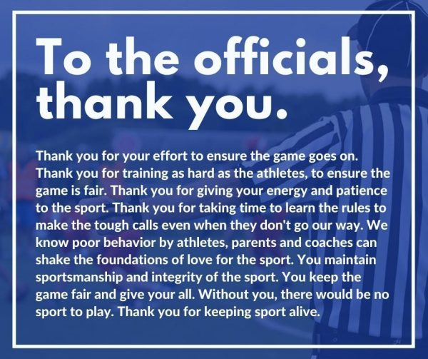 Officials Thank You FB